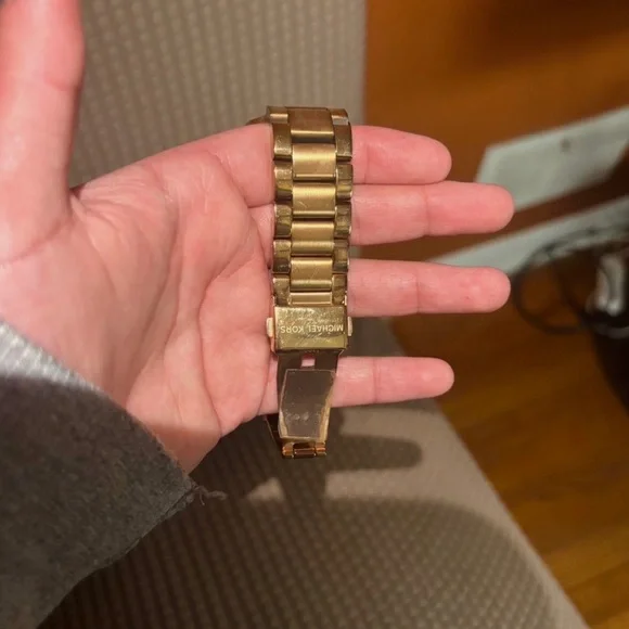 Michael Kors Rose Gold Crystal-Trim Chronograph Watch - Picture 4 of 4